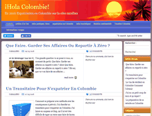 Tablet Screenshot of hola-colombie.com